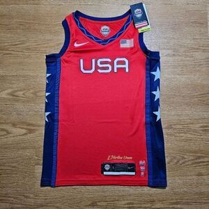 Nike USA Basketball Olympics Jersey Blank Women's S Red Navy Stars Stars DD1568